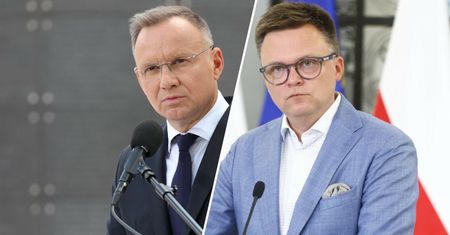 "Główny hamulcowy zmian". Hołownia ostro o Dudzie