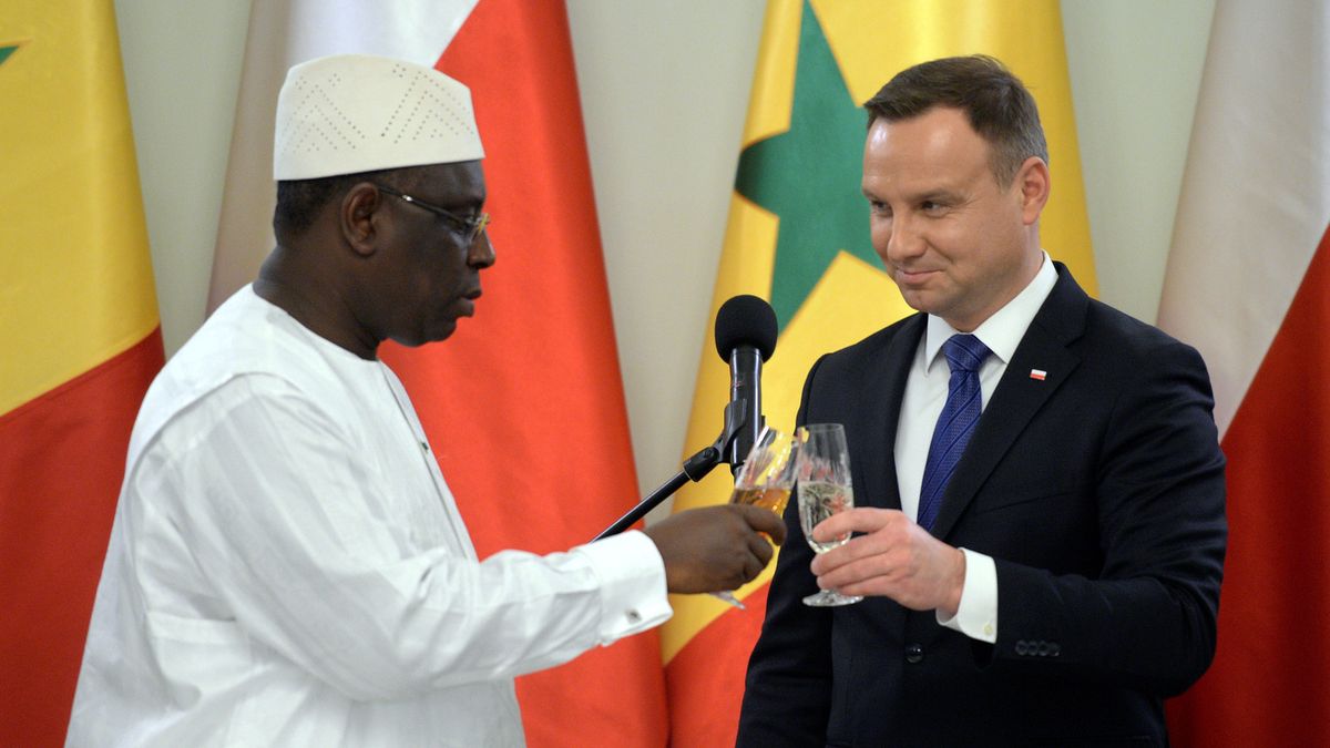 Prezydent Andrzej Duda oraz prezydent Senegalu Macky Sall