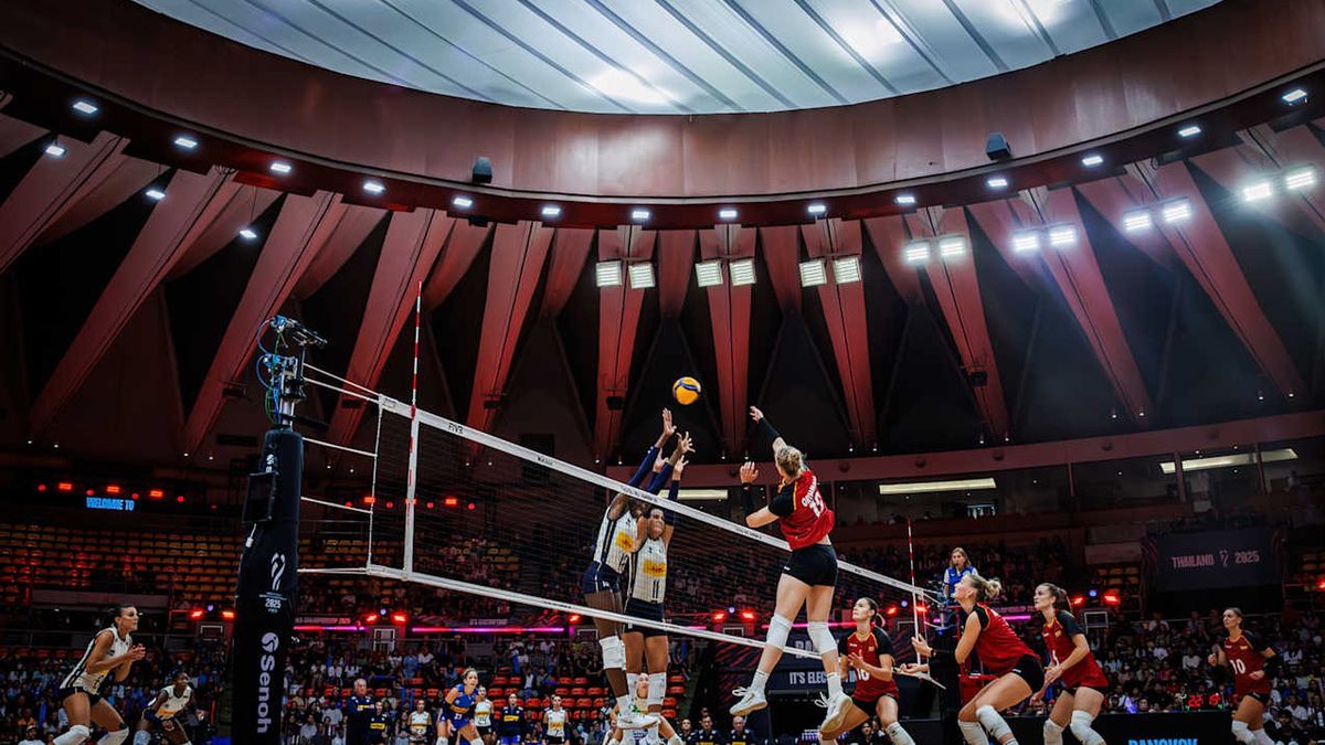 Materiały prasowe / VolleyballWorld / Mecz Włochy - Niemcy na MŚ 2025