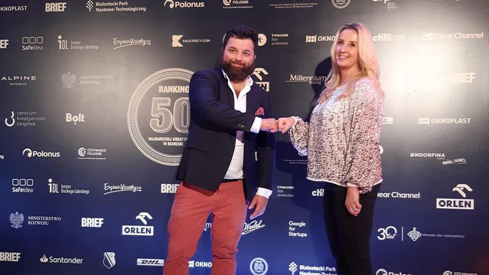 Prezes EcoBean Marcin Koziorowski odbierał już nagrody dla kreatywnych ludzi biznesu