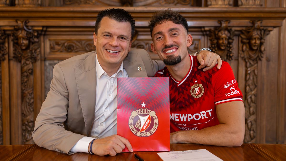 Materiały prasowe / Martyna Kowalska / Widzew Łódź / Na zdjęciu: Andi Zeqiri