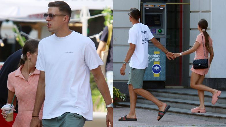 Jan Bednarek i Julia Nowak spacerują po Sopocie