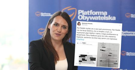 Wysyłał wiadomości do posłanki. "Pan Radek nie ma teraz telefonu"