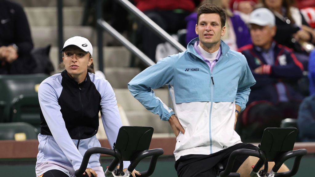 Getty Images / Julian Finney / Na zdjęciu: Iga Świątek i Hubert Hurkacz