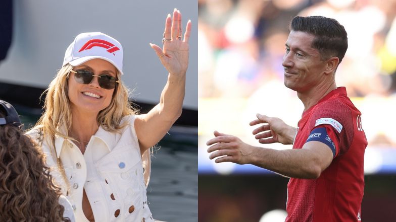 Heidi Klum backs Lewandowski as Poland battles France to draw