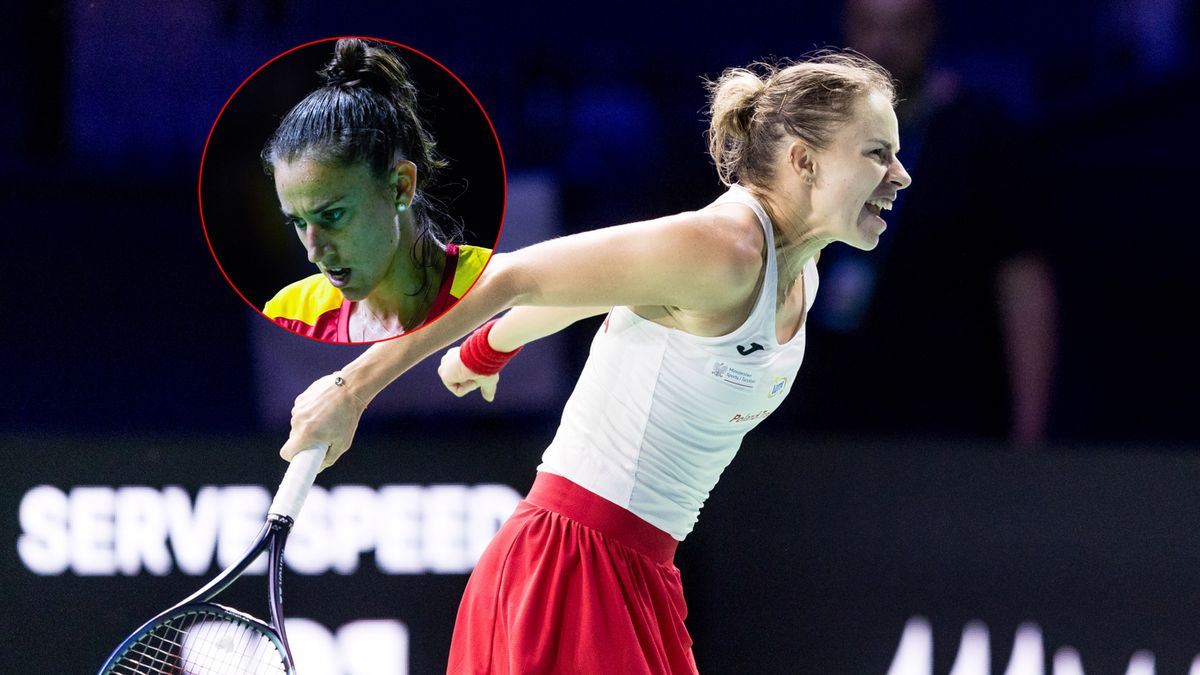 Getty Images / Foto Olimpik/NurPhoto via Getty Images, Joaquin Corchero/Europa Press via Getty Images / Na zdjęciu: Magda Linette, Sara Sorribes (w kółku)