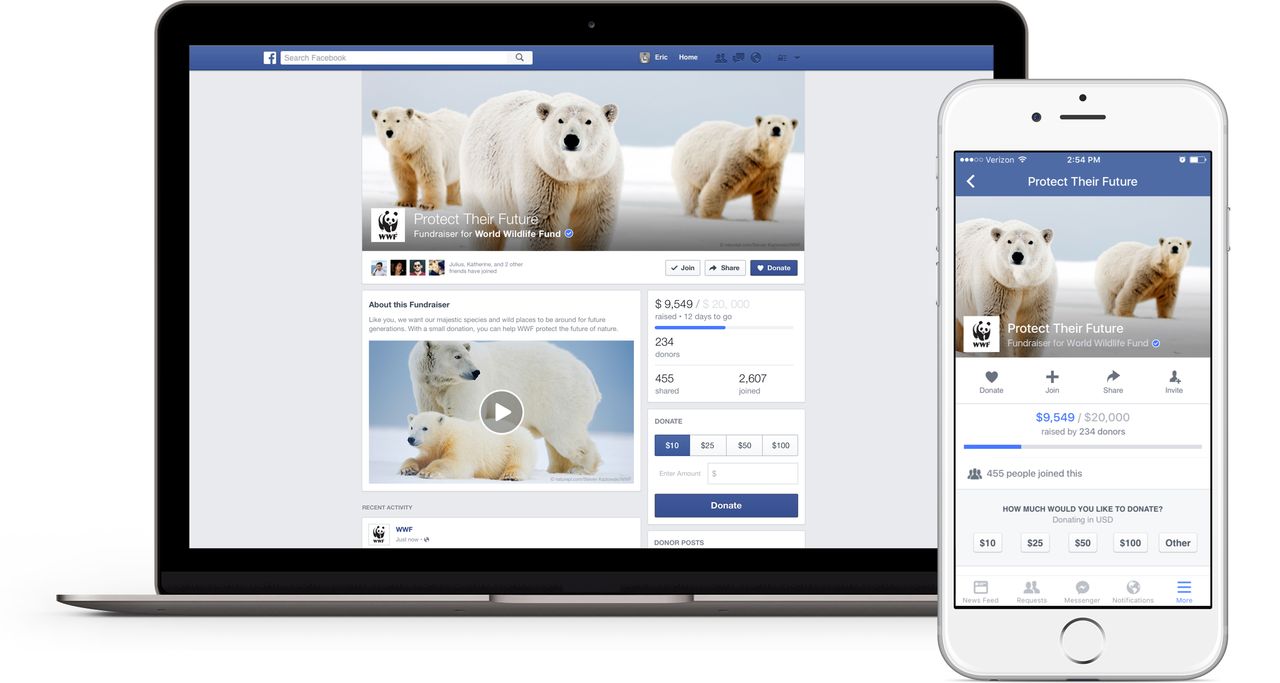 Facebook jak Kickstarter – pomoże zebrać pieniądze organizacjom non-profit