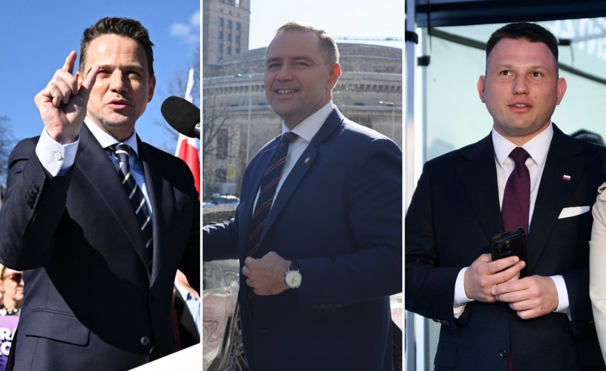 Rafał Trzaskowski, Karol Nawrocki, Sławomir Mentzen