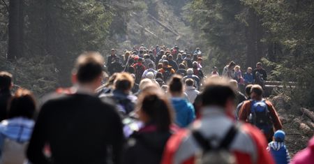Rzesze turystów w górach. Wielogodzinne kolejki, parkingi od dawna pełne