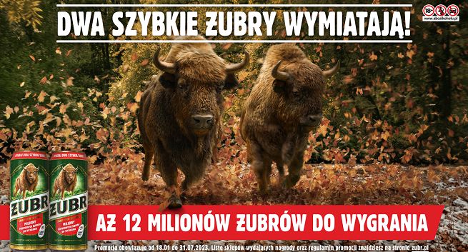 Startuje ósma loteria „Dwa Szybkie Żubry”
