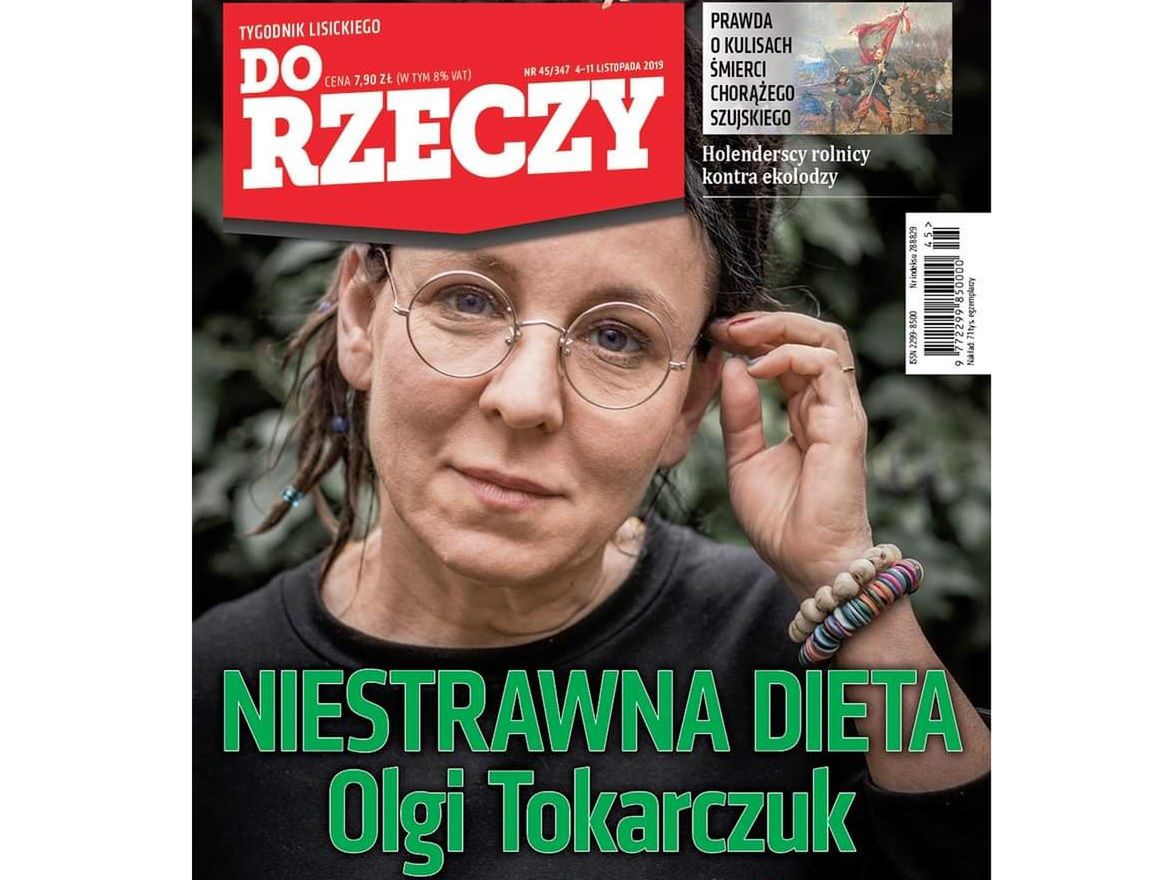 "Niestrawna dieta Olgi Tokarczuk". Zobacz okładki tygodników