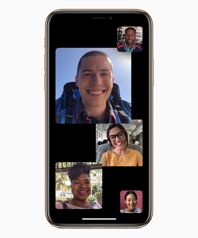 Grupowy FaceTime. źródło: Apple