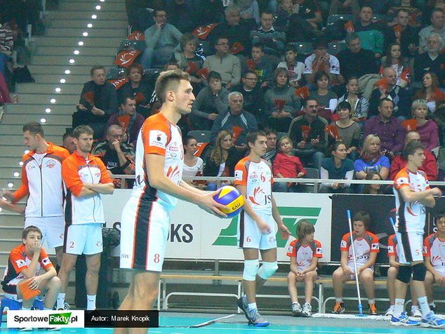 Zagrywa MVP spotkania pomiędzy Jastrzębskim Węglem a AZS Politechniką Warszawską