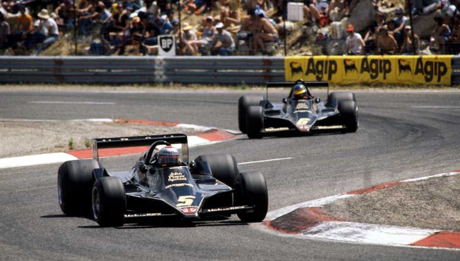 Marco Andretti i Ronnie Peterson na torze Paul Ricard