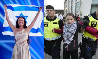 Greta Thunberg odprowadzona przez policję podczas protestu w Malmo. DEMONSTROWAŁA przeciwko udziałowi Izraela w finale Eurowizji (ZDJĘCIA)