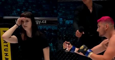 Zawodnik MMA chciał OŚWIADCZYĆ SIĘ swojej dziewczynie. Został UPOKORZONY przed 20 tysiącami kibiców (WIDEO)