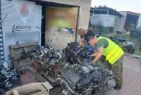 Śląskie. Złodziejska dziupla zlikwidowana. Odzyskano mnóstwo części samochodowych