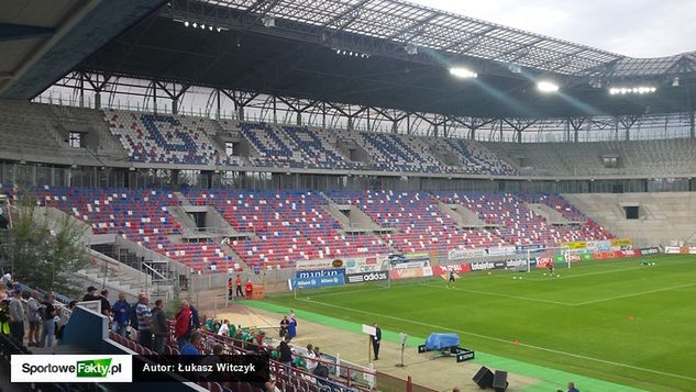 Dolna część trybuny północnej na meczu z Legią wypełni się kibicami