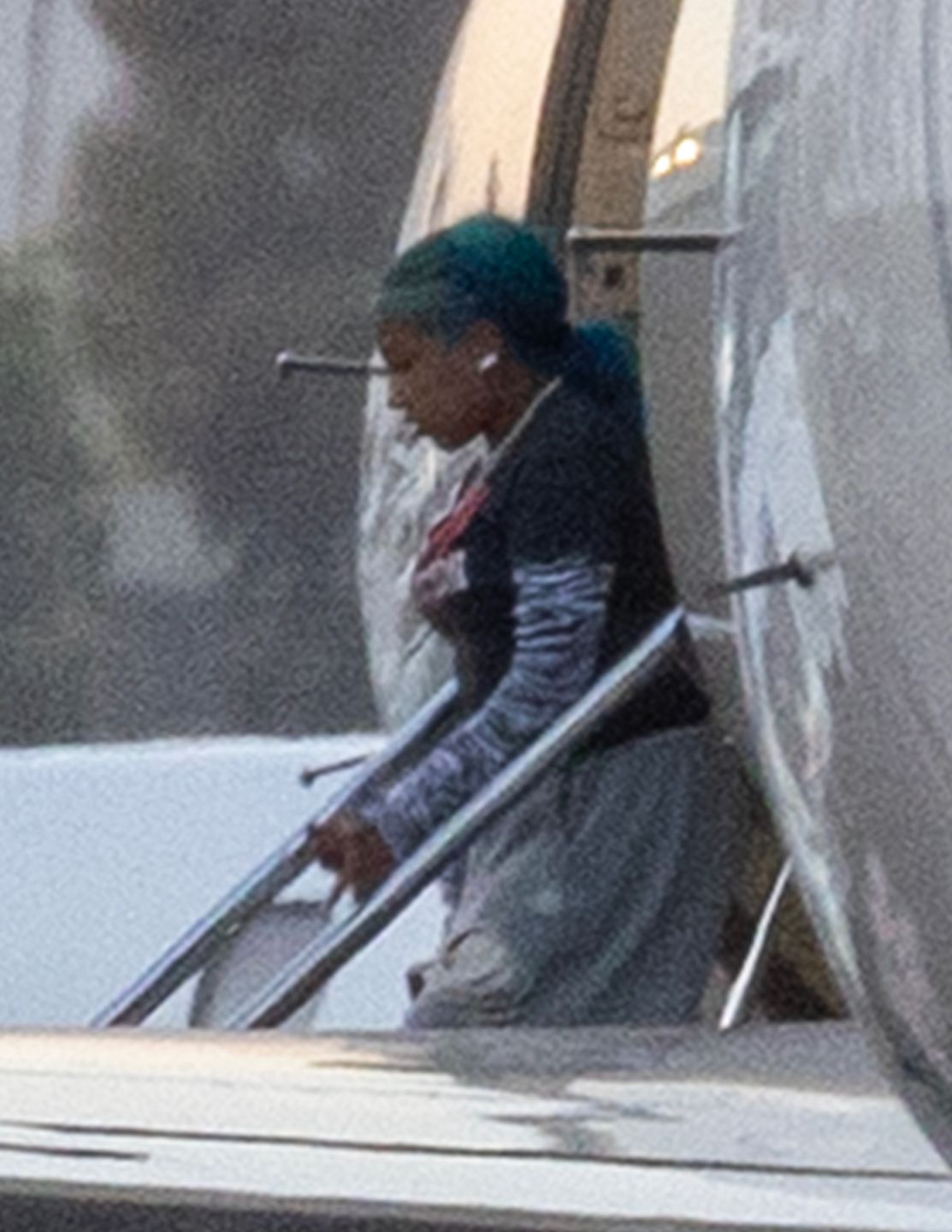North West na lotnisku w Los Angeles