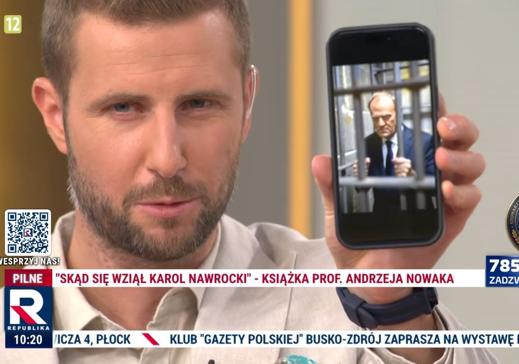 Tusk od AI za kratami. Tak Kłeczek zachęca do wpłat na Republikę