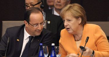 Niemcy dalej nie chcą euroobligacji. Hollande bezsilny