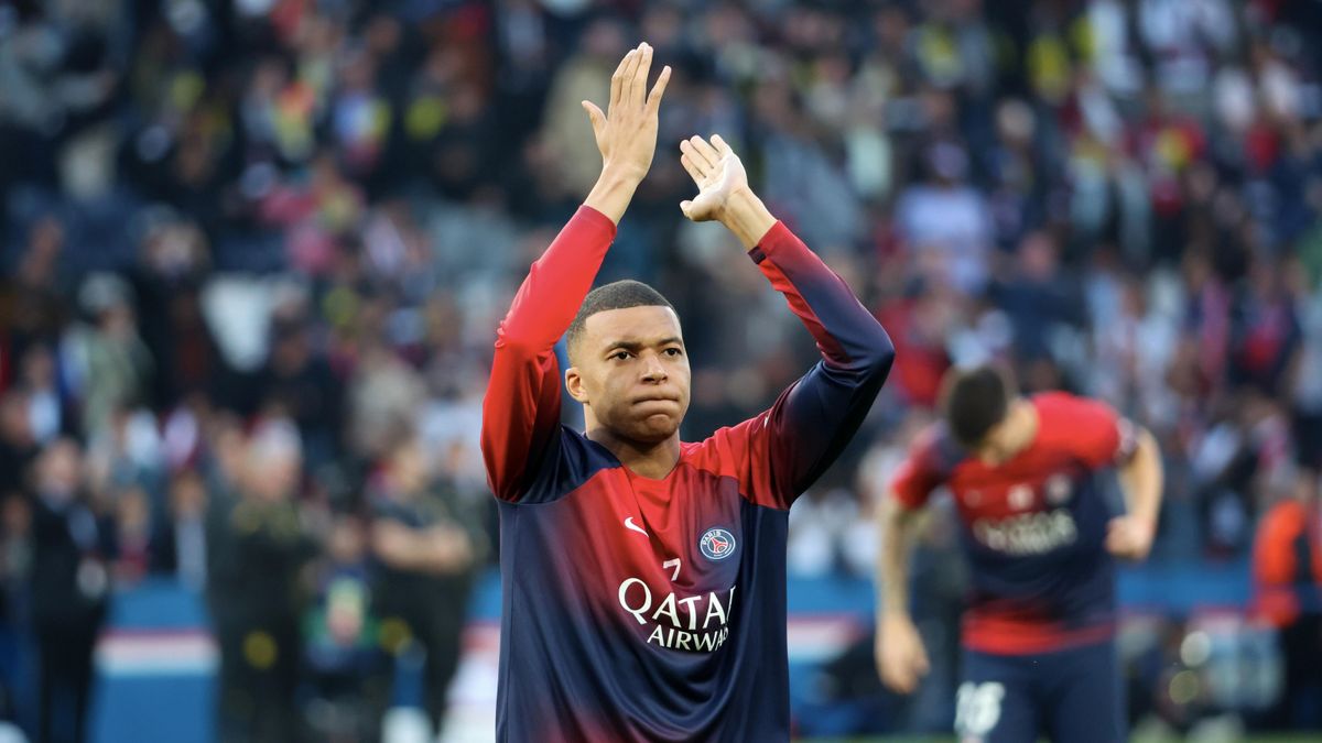 Na zdjęciu Kylian Mbappe