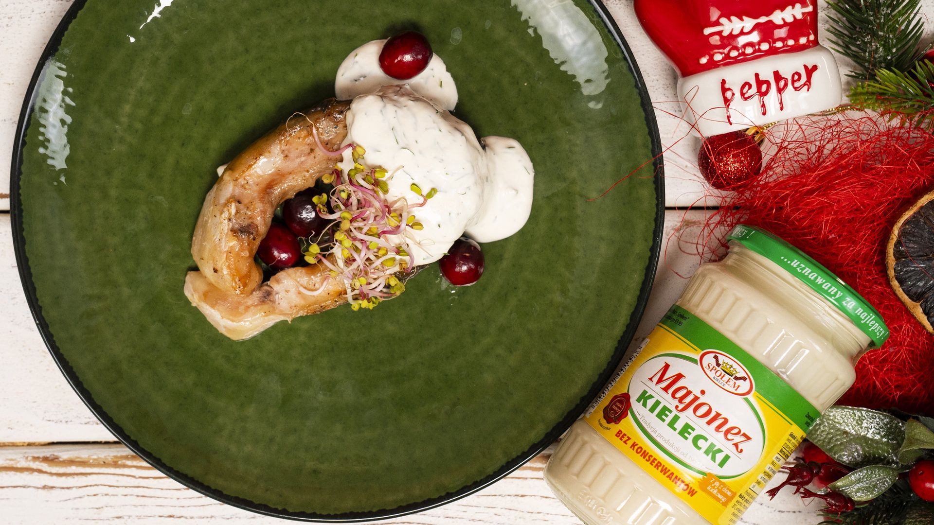 Karp z sosem na bazie majonezu posmakuje każdemu