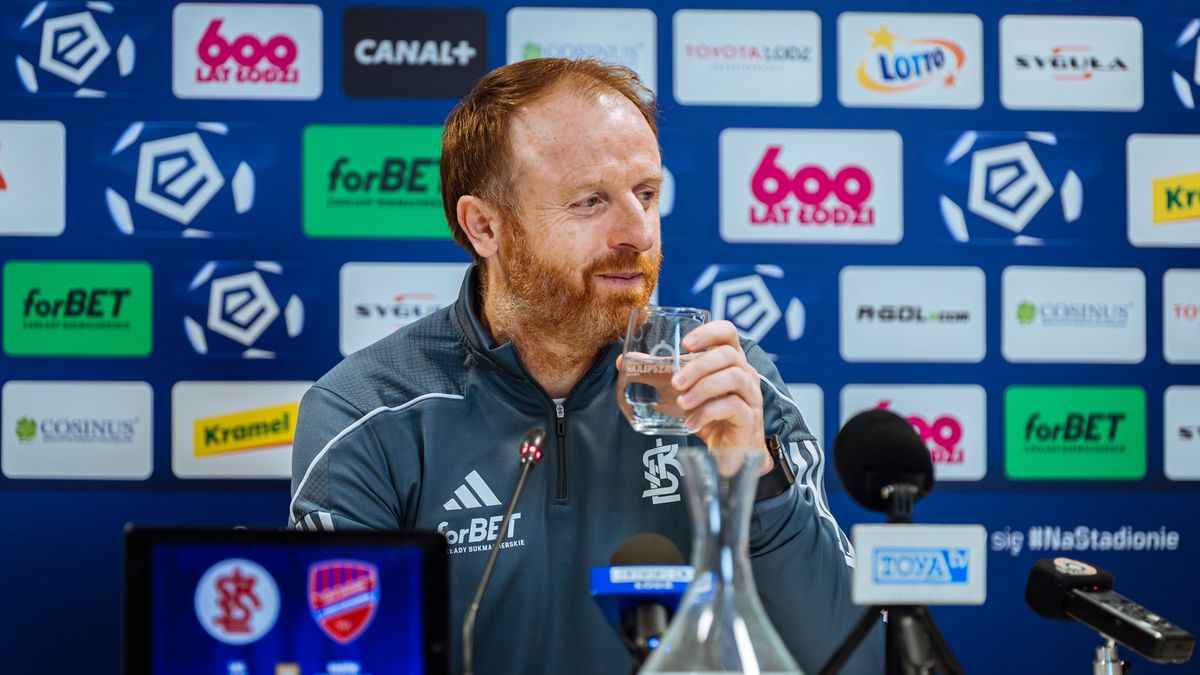 Materiały prasowe / ŁKS Łódź / Na zdjęciu: trener Piotr Stokowiec