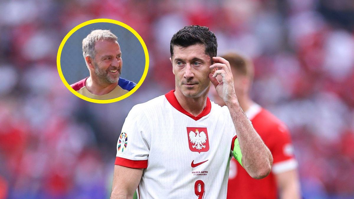 Zdjęcie okładkowe artykułu: Getty Images / Robbie Jay Barratt - AMA/Getty Images//y Joan Valls/Urbanandsport /NurPhoto via Getty Images / Na dużym zdjęciu Robert Lewandowski, na małym Hansi Flick