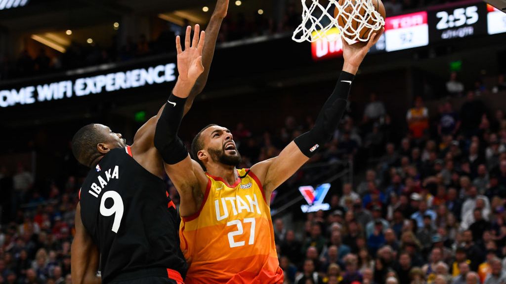 Getty Images / Alex Goodlett / Na zdjęciu od prawej: Rudy Gobert