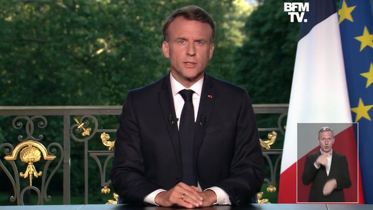 Prezydent Emmanuel Macron