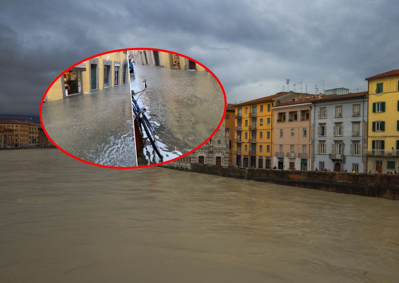 Burza sparaliżowała Pizę. Miasto uruchomiło sztab kryzysowy