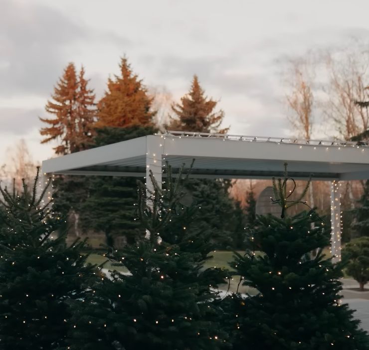 Uzbrojona w milion lampek Klaudia Halejcio udekorowała willę