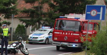 Tragiczny wypadek w Rogalicach. Zginął motocyklista z pasażerką