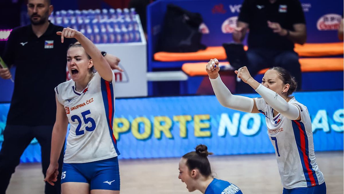 Materiały prasowe / Volleyball World / Reprezentacja Czech w meczu z Koreą Południową
