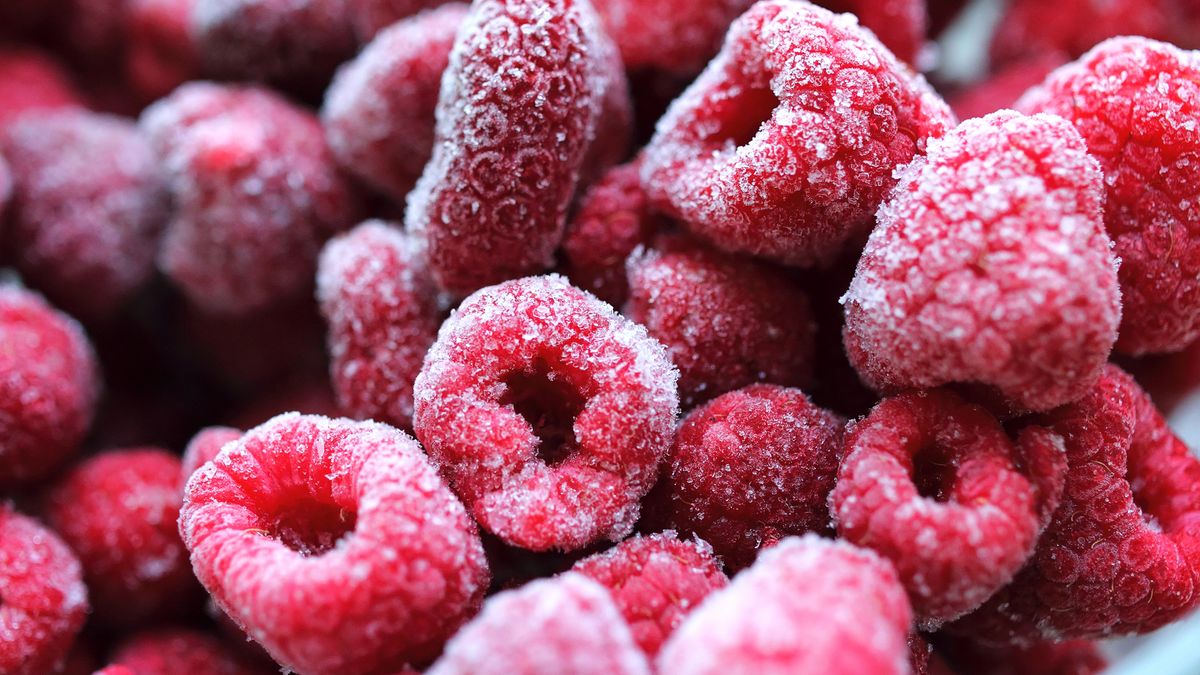 Mrożone maliny bez dodatku cukru