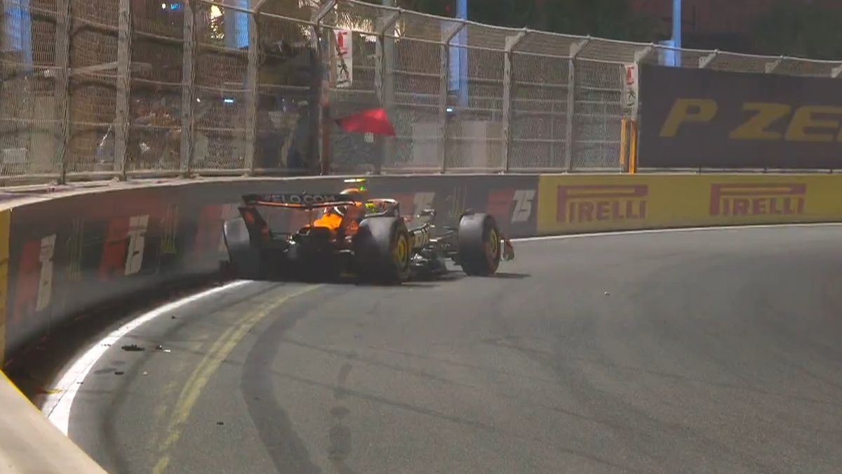 Twitter / Formula 1 / Na zdjęciu: Lando Norris po wypadku