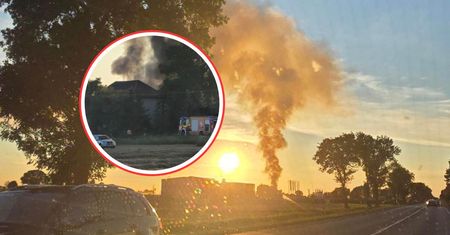 Słup dymu widoczny z 30 km. Tragiczny pożar. Strażacy znaleźli ciało