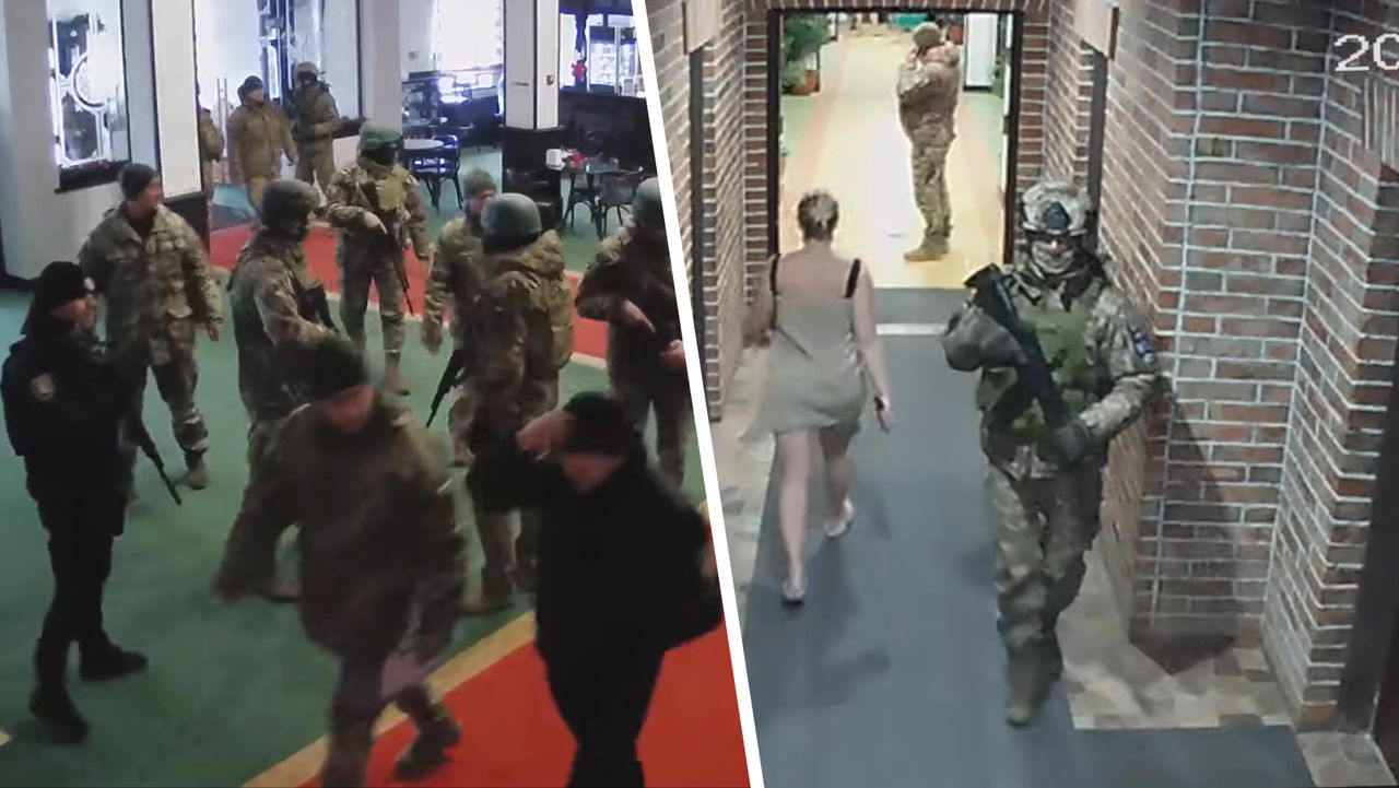 Disturbing raid at Ukrainian resort