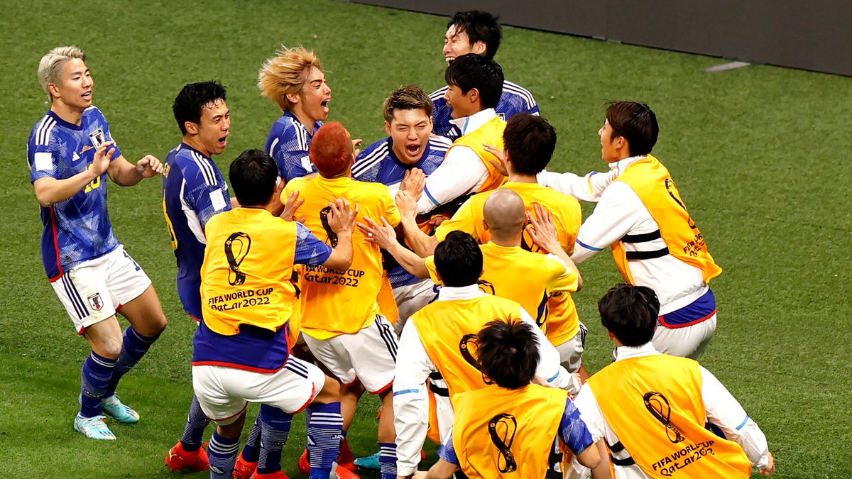radość piłkarzy reprezentacji Japonii