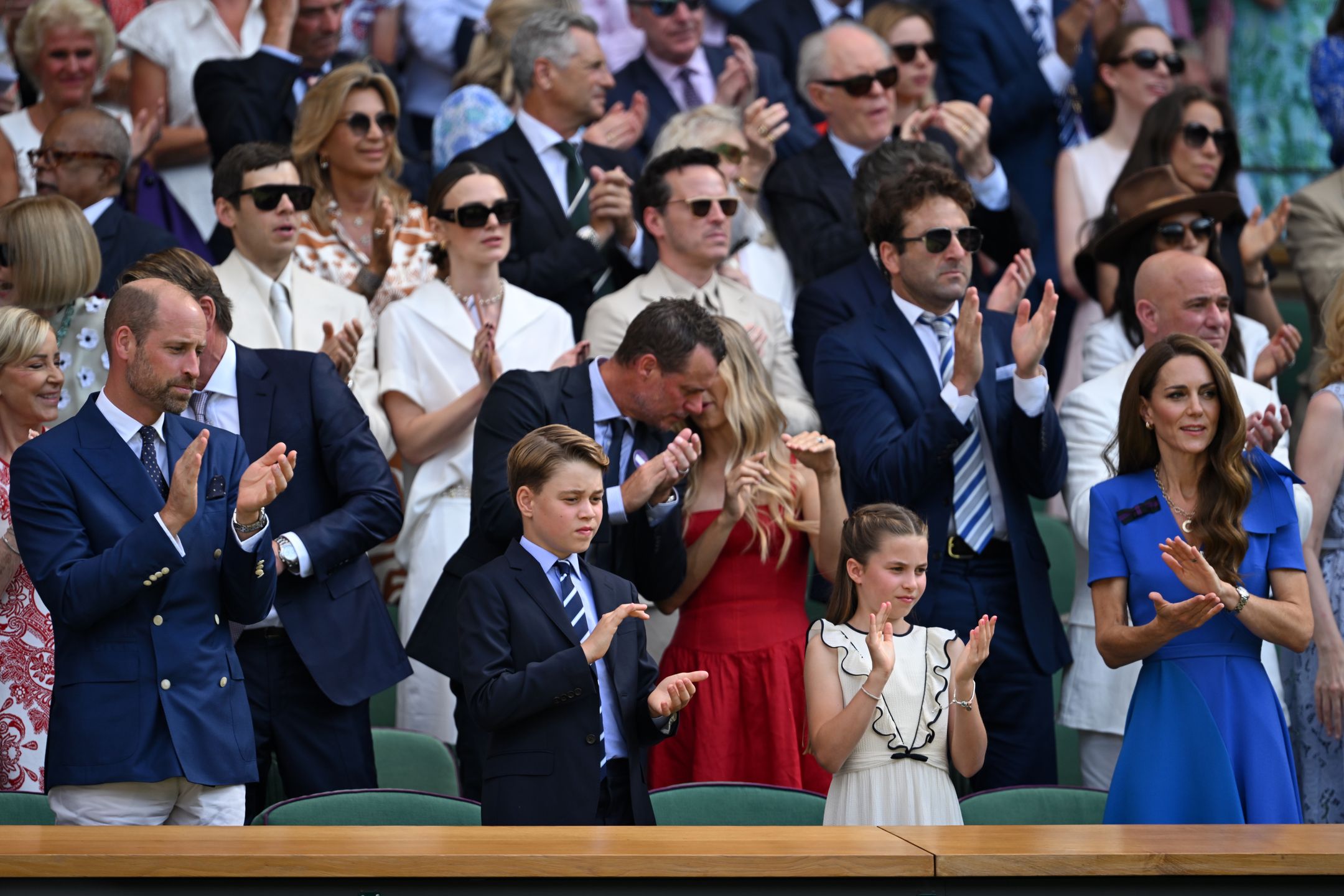 Przedstawiciele rodziny królewskiej podczas finału Wimbledonu