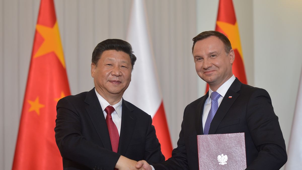 Xi Jinping i Andrzej Duda podczas wizyty chińskiego przywódcy w Polsce w 2016 r.