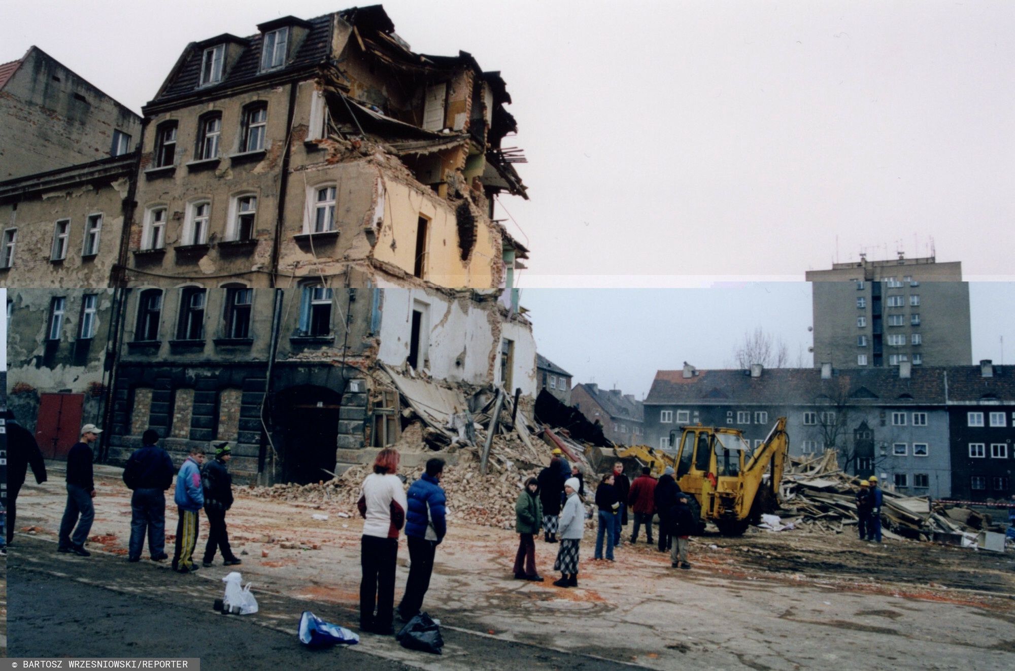 Bytom. 15 marca 2003  zawaliła się 80-letnia kamienica przy ul. Wesołej