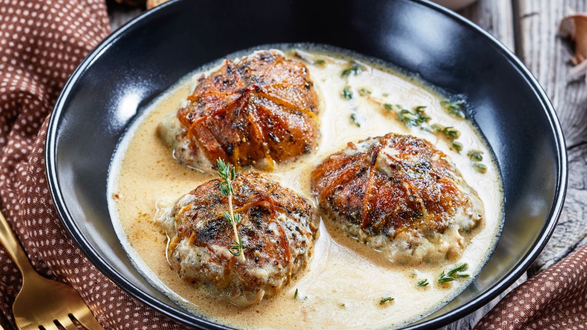 Balotynki w kremowym sosie