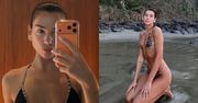 Dua Lipa i jej wyrzeźbiony brzuch byczą się na plaży. Można pozazdrościć? (FOTO)