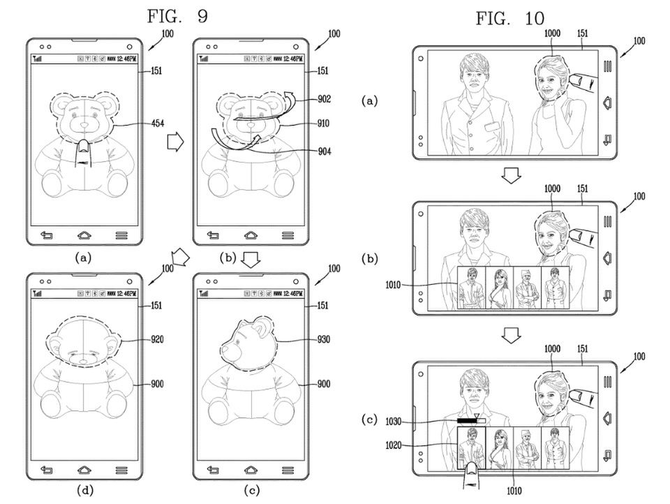Ilustracja do wniosku patentowego LG, który dotyczy smartfony z aparatem głównym z 16 obiektywami