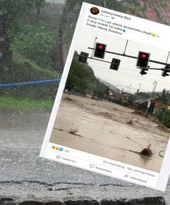 Nawałnice w Polsce. Zalane domy, wyrwany asfalt, drzewa powyrywane z korzeniami