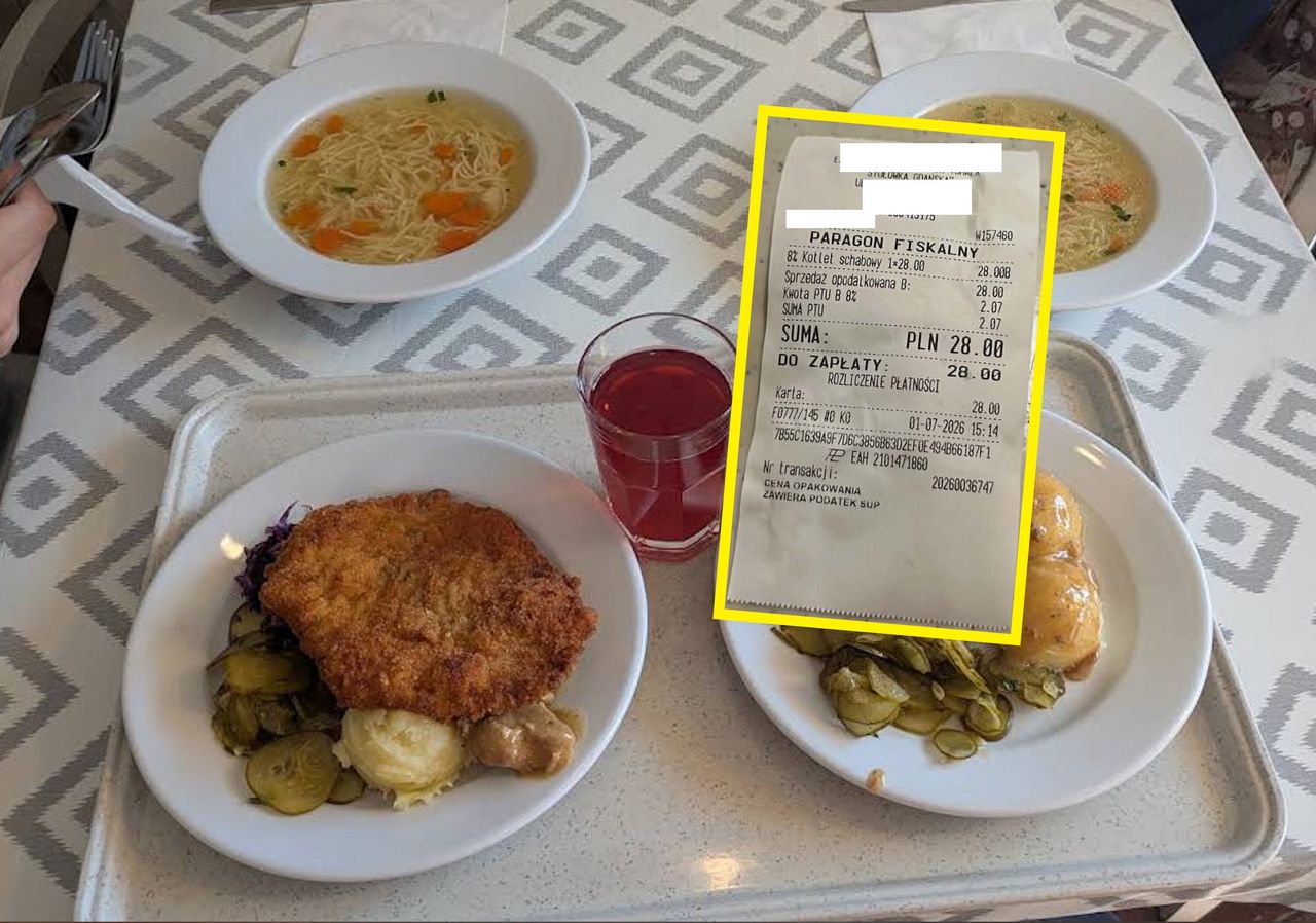 Turystka zamówiła w Gdańsku rosół i schabowego. To nie jest paragon grozy