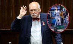 Janusz Korwin-Mikke objeżdża wybrzeże. Przemawiał na skrzyniach po piwie