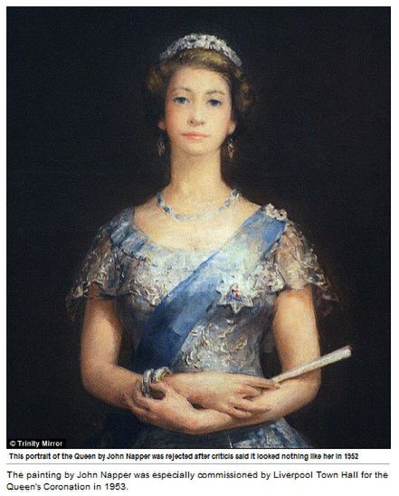 Portret Elżbiety II wyciągnięty z magazynu po 61 latach
